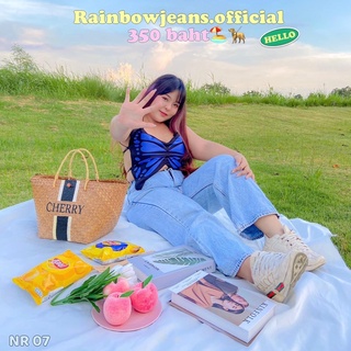 🏖ยีนส์สาวอวบ S-9XL⛅️🐕‍🦺รุ่น NR 07 SnowPD by rainbow.jeans