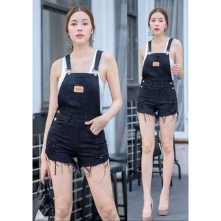2511 Vintage Denim Jeans   ชุดเอี้ยมยีนส์ เอี๊ยมยีนส์ขาสั้น กางเกงยีนส์