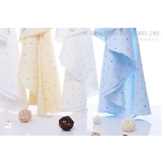 Iflin Baby - ผ้าพาดบ่า แบบไม่หล่นพื้น & ผ้าคลุมให้นม (2in1) - มี 2 ผืน / กล่อง - Burp & Nurse