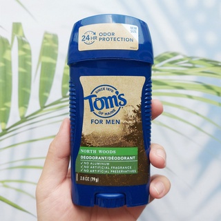 ผลิตภัณฑ์ระงับกลิ่นกาย Toms of Maine® Mens Antiperspirant Deodorant Stick, North Woods 79g โรลออนสติ๊ก สำหรับผู้ชาย