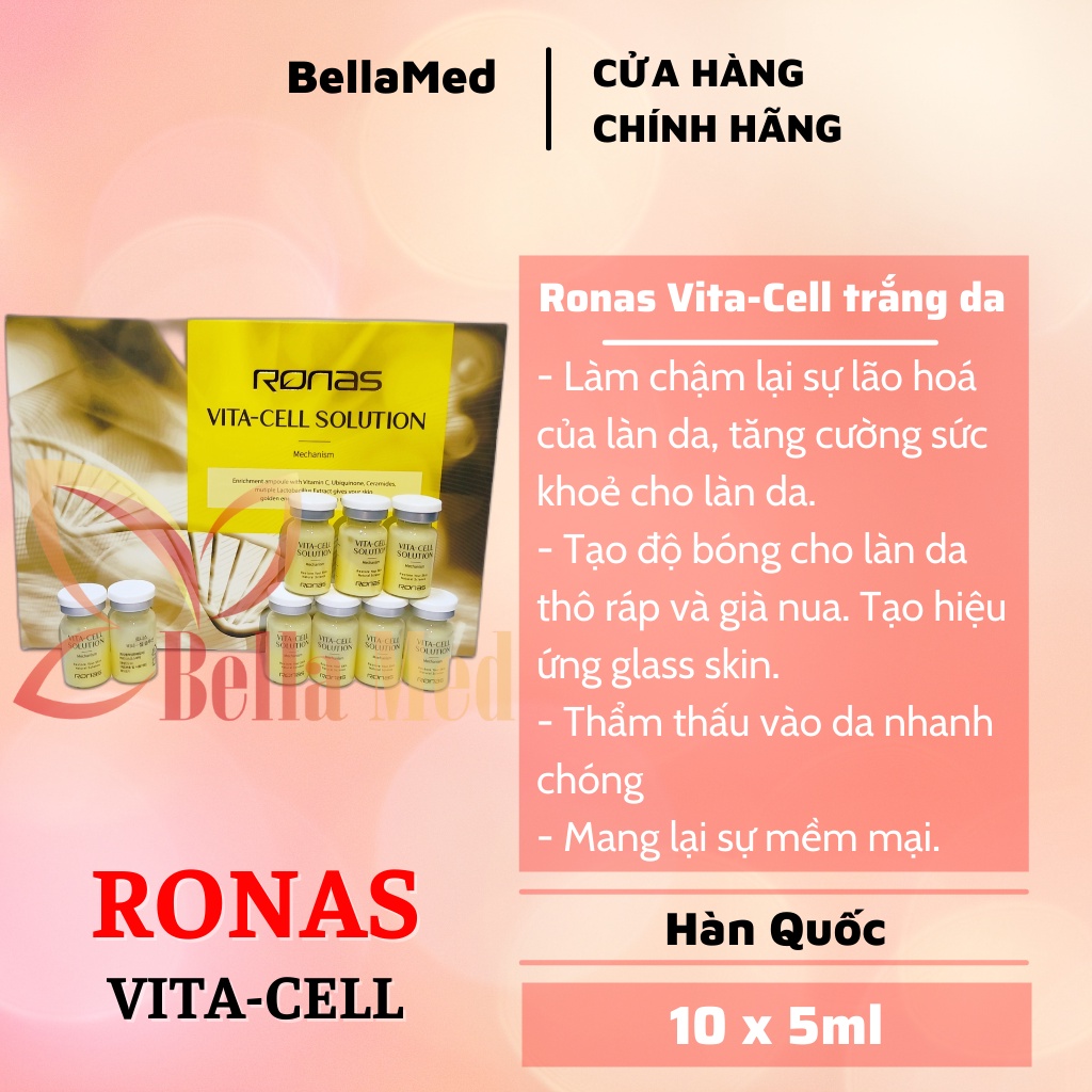 Root Cells VITAMIN White Skin ลดรงควัตถุ RONAS STEM VITA CELL SOLUTION ของแท ้ เกาหลี