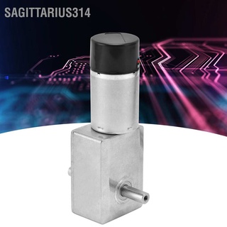 Sagittarius314 มอเตอร์เกียร์ตัวหนอน Dc 15 มม. เพลาคู่ ลดความเร็ว พร้อมตัวเข้ารหัส Jgy‐370