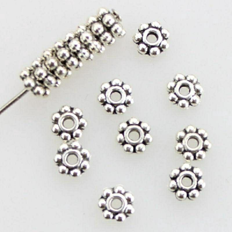 ที่คั่นลูกปัด โลหะ5mm(50ชิ้น)สไตส์ทิเบต ส่งจากไทย - รูปที่ 2