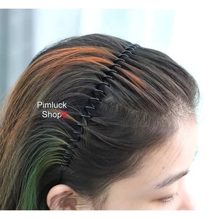 พร้อมส่งร้านไทย🇹🇭คาดผมเหล็ก ที่คาดผมโลหะสีดำ สปริง และแบบหวีเสียบ Hair band คาดผมผู้ชาย
