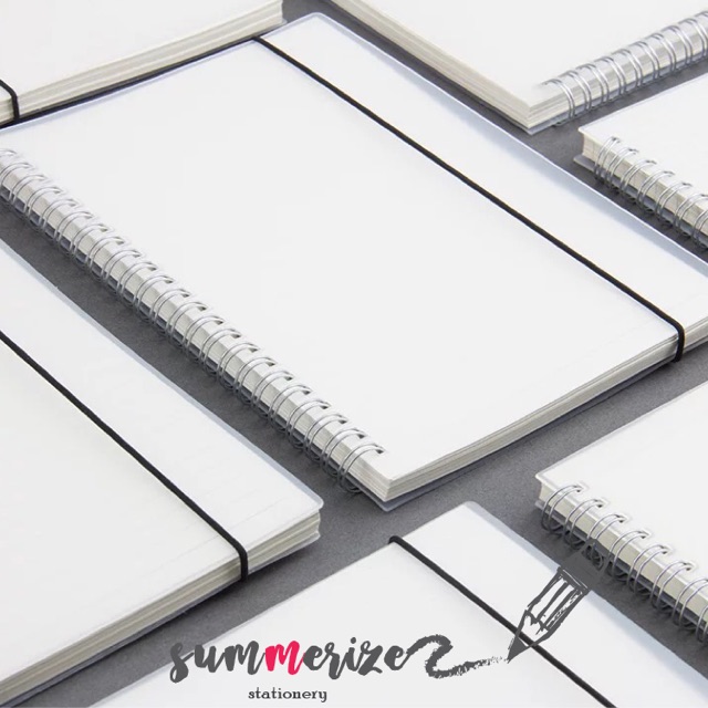 สมุดโน้ต มีทั้ง ลายตารางกริด มีเส้น มูจิสไตล์ ปก PVC สมุดบันทึก สมุดสันห่วง ขนาด A6/A5/B5/A4