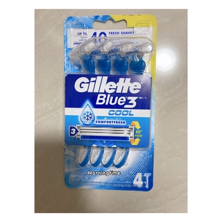 Gillette Blue3 Cool ยิลเลตต์ บลูทรี คูล แพ็ค 4 ด้าม comfortfresh