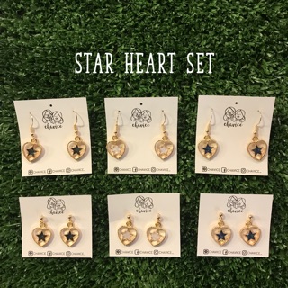 Earrings :: Star Heart Set