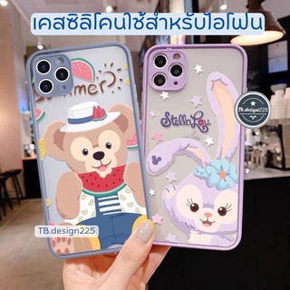 🦢 -พร้อมส่งในไทย-เคสซิลิโคน สกรีนลายการ์ตูนหมี/กระต่าย หลังแข็ง ใช้สำหรับIPทุกรุ่น #886