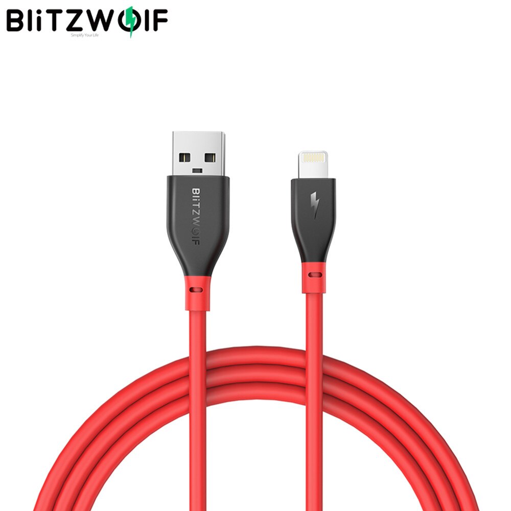 BlitzWolf 2.4A USB To Lightning Cable MFi Certified Charger Data CableสำหรับiPhone 12 12 Mini