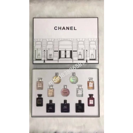 New Chanel Gift Set  Limited Edition Holiday 12pcs #EDP #EDT #Parfume เซ็ตน้ำหอม ชาแนล รุ่นใหม่ 12 ช