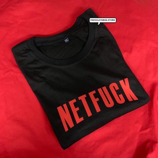 "NETFUCK" เสื้อยืดสกรีน สวมใส่สบาย