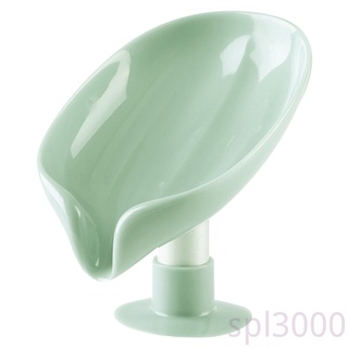 Sponge Holder Sponge Draining Rack Leaf Shape Plastic Tray Draining Dish Kitchen Bathroom Supplies