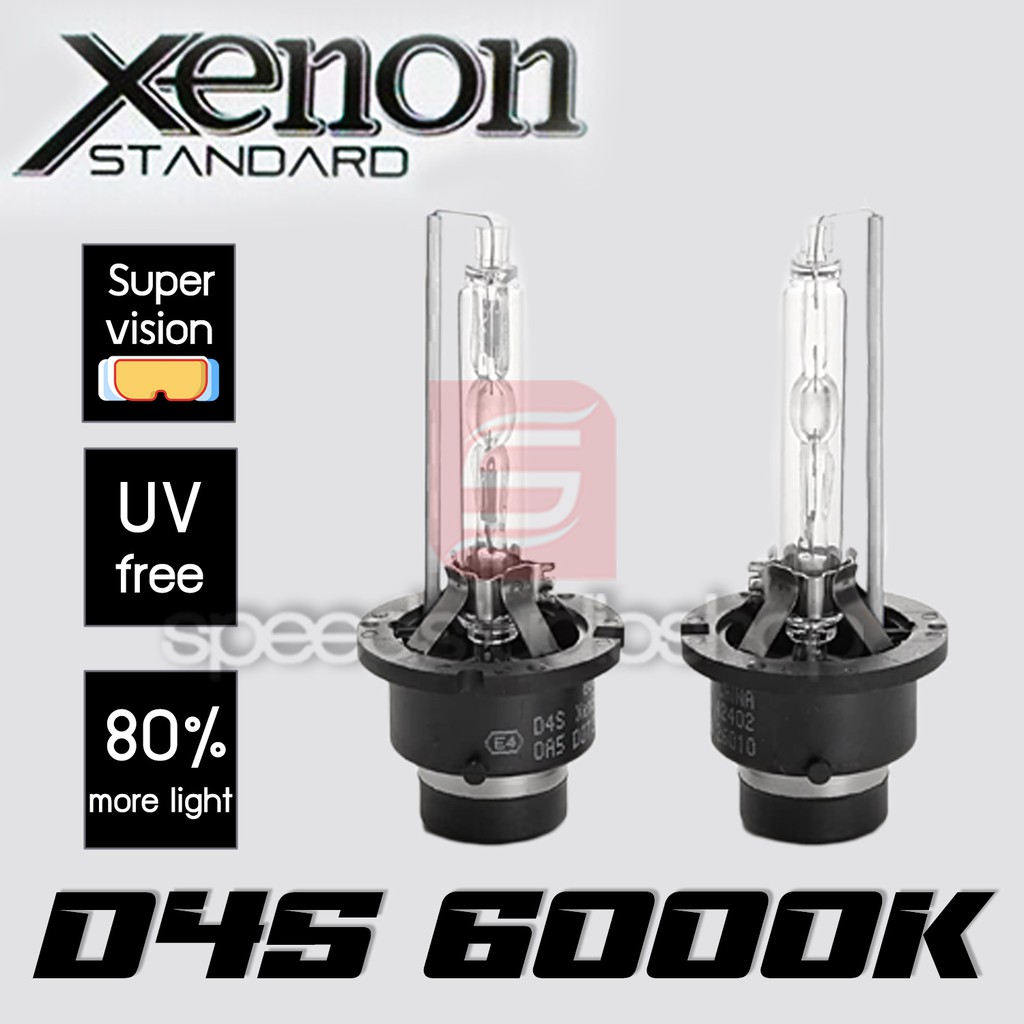 หลอดไฟหน้า ซีนอน D4S HID Xenon 6000K 35W 1 คู่