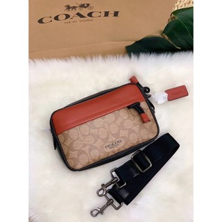 💥COACH GRAHAM CROSSBODY IN COLORBLOCK SIGNATURE ((83133))