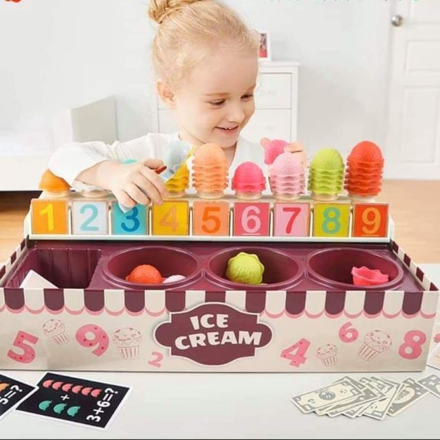 🍦🍡TopBright - Ice-cream Playset for Math & Logic Game🍦