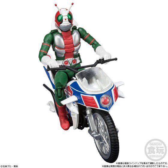 (พร้อมส่ง) Shodo x kamen rider 7 kamen rider V3 + Hurricane