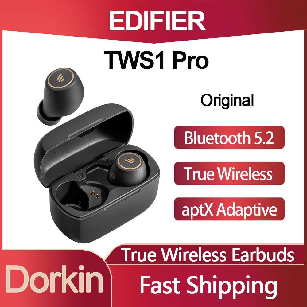 ☈Original EDIFIER TWS1 Pro TWS หูฟังไร้สายบลูทูธ V5.2 aptX 42 ชั่วโมง Type-C ชาร์จอย่างรวดเร็ว