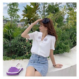 เสื้อแฟชั่นเกาหลี เสื้อทำงาน สาวอวบ บิ๊กไซร์