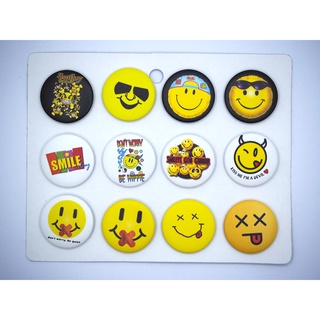 เข็มกลัด 3.2cm/4.4cm Smile Face     หน้ายิ้ม  Badge