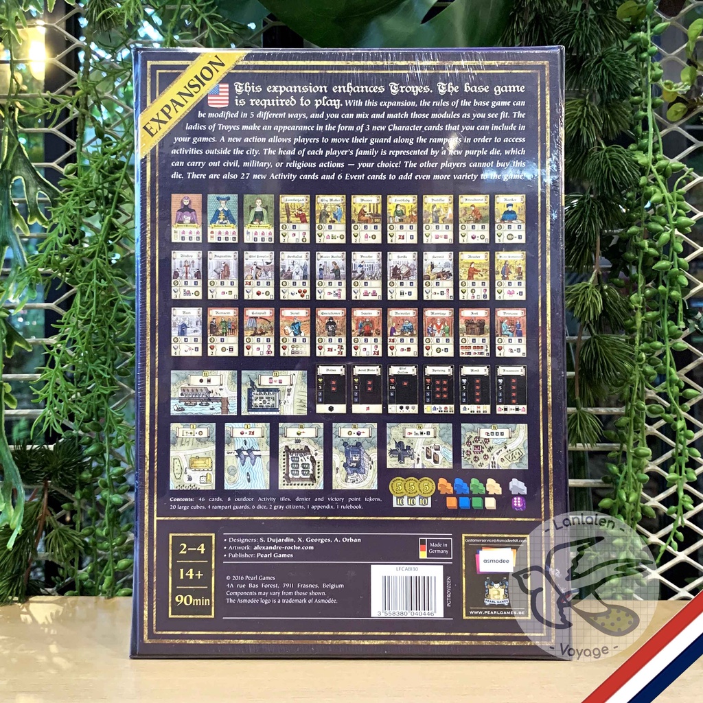 [ของแท้][สินค้าขายดี] Troyes / The Ladies of Troyes Expansion / Troyes Dice ห่อของขวัญฟรี [Boardgame] - รูปที่ 4