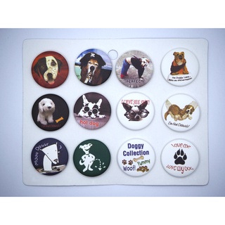 เข็มกลัด 3.2cm/4.4cm Animals   สัตว์  หมา   dog  Badge