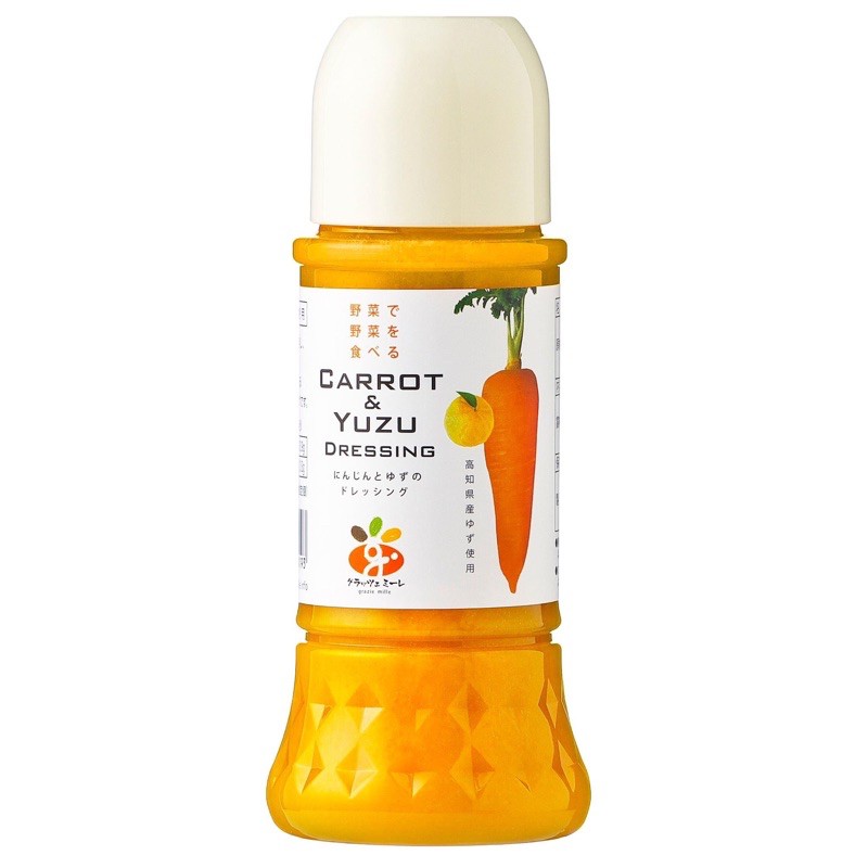 น้ำสลัดญี่ปุ่น ผสม ส้มยูสุ Carrot & Yuzu Japanese dressing salad  Grazia Mille  300 ml. นำเข้าจากญี่ปุ่น