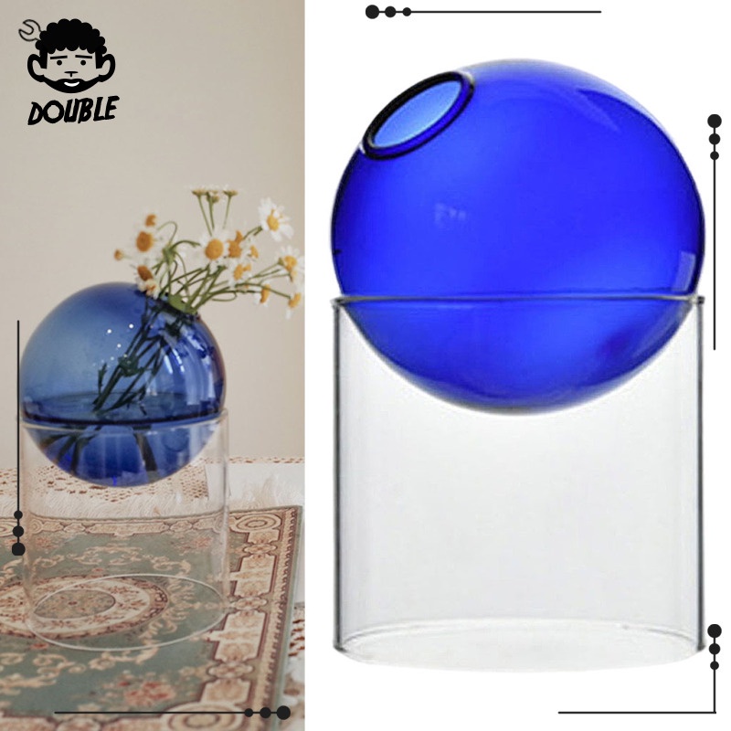 [DOUBLE] แจกันดอกไม้ แบบแก้ว หรูหรา สําหรับตกแต่งบ้าน ห้องนั่งเล่น ออฟฟิศ โต๊ะ งานแต่งงาน และงานอีเวนท์ - รูปที่ 7