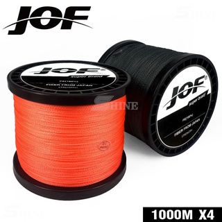 ตกปลา jof สายการประมงถัก1000เมตรปลาคาร์พตกปลา PE ลวดถัก4เส้น M ultifilament ที่แข็งแกร่ง10-82LB เกมใหญ่เกลือ