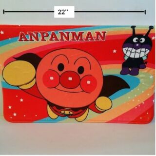 พรมเช็ดเท้า สี่เหลี่ยม ลาย อันปังแมน anpanman ขนาด 22x15 นิ้ว