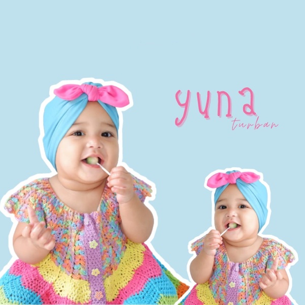 YUNA CHILDRENS TURBAN/CHILDRENS TURBAN/BABY TURBAN/NEWBORN TURBAN/MODERN TURBAN/CUTE TURBAN สําหรับ 