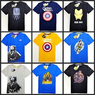 เสื้อยืดเด็กโต ลายลิขสิทธิ์ Avengers อเวนเจอร์ส, Marvel มาร์เวล, Batman แบทแมน, Spider Man สไปเดอร์แมน