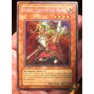 Yugioh TCG English Edition (Upperdeck Co,ltd)1st Edition Secret Rare Ehren Lightsworn Monk