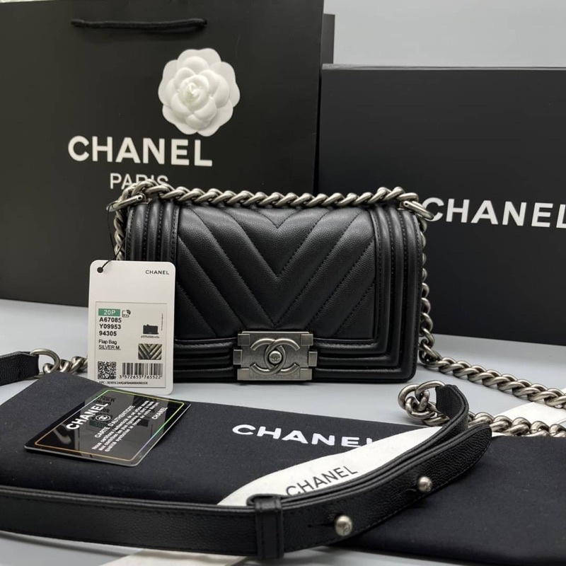 Chanel Boy chevron  "8 งาน Original leather 1:1