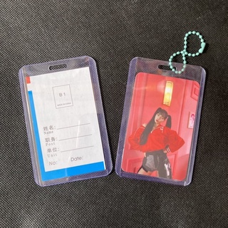 (อ่านก่อนสั่ง) กรอบ PVC ใสใส่บัตร, การ์ด มีรูสำหรับสายคล้อง