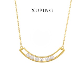 xuping(ซูผิง) สร้อยทอง24k  สายโซ่ จี้แต่งด้วยไข่มุข  สร้อยคอแฟชั่น