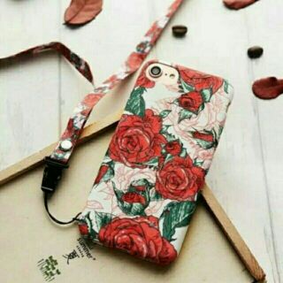 กุหลาบแดงเข้าแล้วนะCase Floral vintage8(ไม่มีสายนะล็อตใหม่)