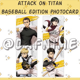 Attack ON TITAN BASEBALL EDITION อะนิเมะโฟโต้การ์ด