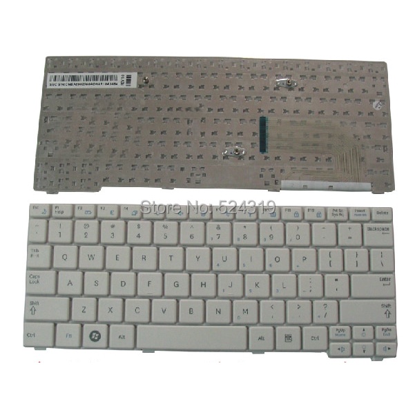 แป้นพิมพ์แล็ปท็อปใหม่สําหรับ Samsung N148 N150 N151 NB20 NB30 N143 N158 N130 N145 US Layout สีขาว