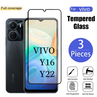 ฟิล์มกระจกนิรภัยกันรอยหน้าจอ แบบใส กันรอยขีดข่วน สําหรับ VIVO Y16 Y22 Y22S Y 16 22 VIVOY22