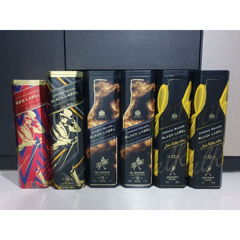 กล่องเหล้า กล่องเหล็ก Black Label Johnnie Walker | Shopee ...