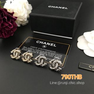 ต่างหูประดับเพชร สวยหรู ใส่ได้ทุกวันทุกลุค