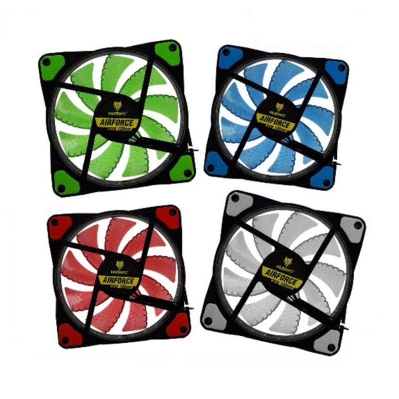 พัดลมเคส Nubwo Airforce NFT-100 120mm Fan Case พัดลมคอม ไฟLED ลมแรง NFT100 พัดลมคอมพิวเตอร์