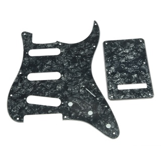 Hs-(พร้อมส่ง) ST Pickguard แผ่นหลัง และสกรู SSS สีดํามุก