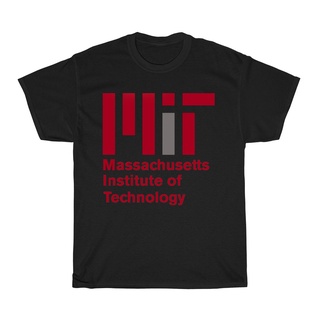 เสื้อผ้าผชเสื้อยืด พิมพ์ลายโลโก้ MIT Machusets Institute of Technology สีกรมท่า สีเทา สีดํา สําหรับผู้ชายS-5XL