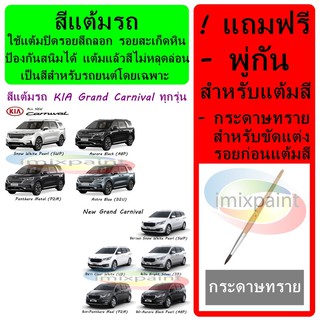 สีแต้มรถ สีพ่นรถ สีซ่อมรถ สำหรับ KIA Grand Carnival ทุกสี ทุกรุ่น สีคุณภาพจาก imixpaint