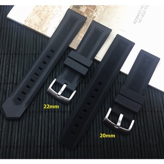 สายนาฬิกาข้อมือซิลิโคน 20 มม. 22 มม. หรูหรา สีดํา สําหรับผู้ชาย สําหรับ TAG strap CARRER Heuer buckle DRIVE TIMER