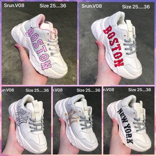 👧Have Stock👦รองเท้า MLB รองเท้าผ้าใบ สำหรับเด็ก คุณภาพดี Sz 26---35🚍