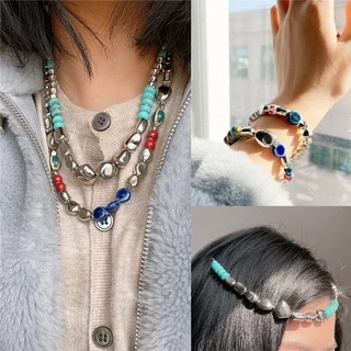 ลูกปัด สีเงิน สําหรับทําเครื่องประดับ DIY