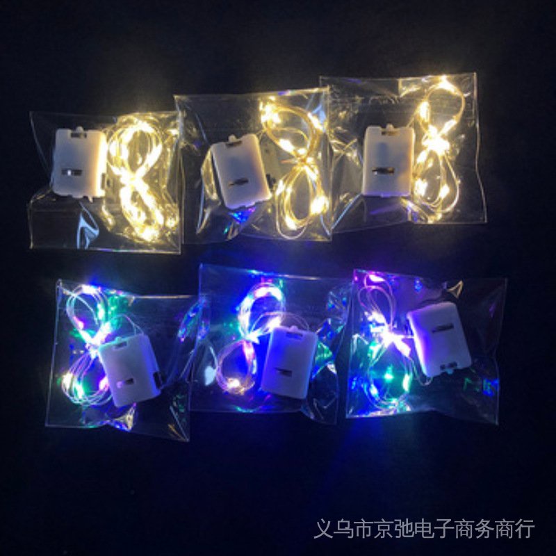 สายไฟ led ลวดทองแดง ขนาดเล็ก 1.1 ม. ใช้แบตเตอรี่ สําหรับตกแต่งเค้ก กล่องของขวัญ