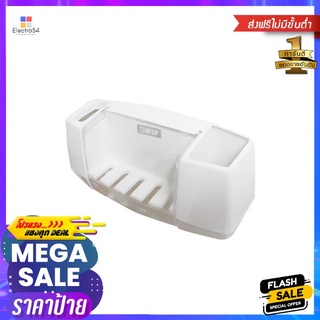 ที่เสียบแปรงสีฟันและยาสีฟันสุญญากาศ WSP BA-2072 สีขาวVACUUM TOOTHBRUSH HOLDER WITH TOOTHPASTE SLOT WSP BA-2072 WHITE